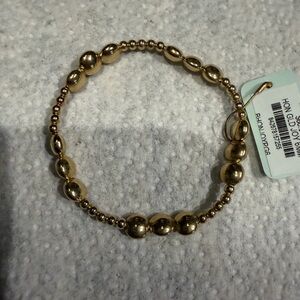 Enewton honesty gold joy 6mm Gold Beaded Stretch Bracelet NWT